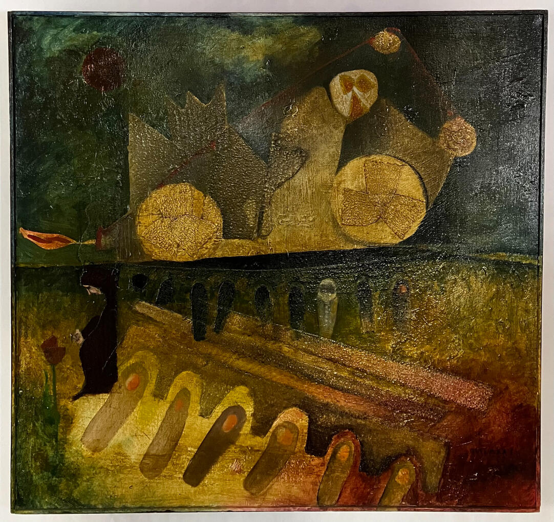 2003 oil 3&#39;x3&#39;